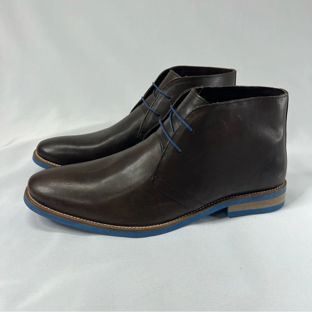 Next 1982 Men’s Genuine Leather Brown Chuuka Boots / Dress Shoes Size 12